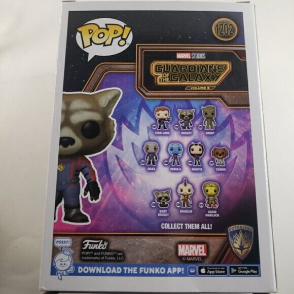 Funko POP! Marvel: Guardians of The Galaxy Volume 3 - Rocket Vinyl Figure #1202 - Picture 2 of 2